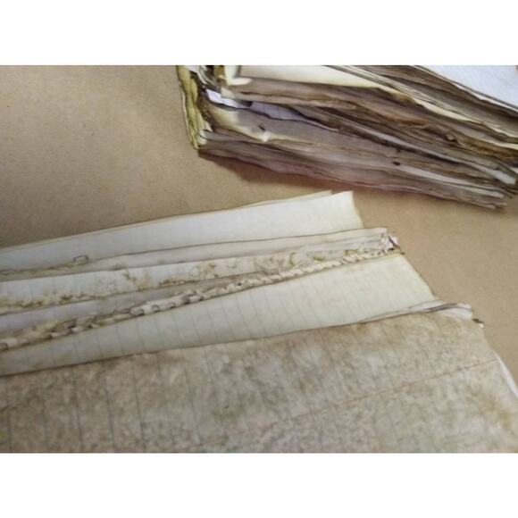 50 Coffee Dyed Notebook Papers, Hand Dyed Papers, Junk Journal Supply - Picture 2 of 3